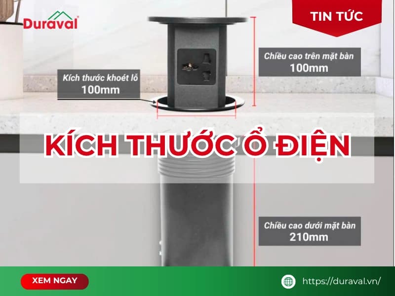 Kích thước ổ điện