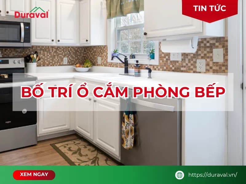 bố trí ổ cắm phòng bếp