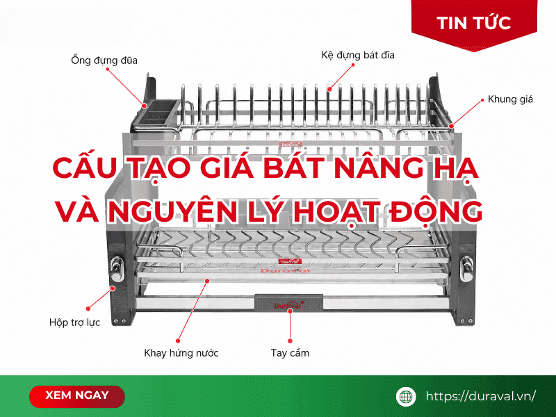 Cấu tạo giá bát nâng hạ