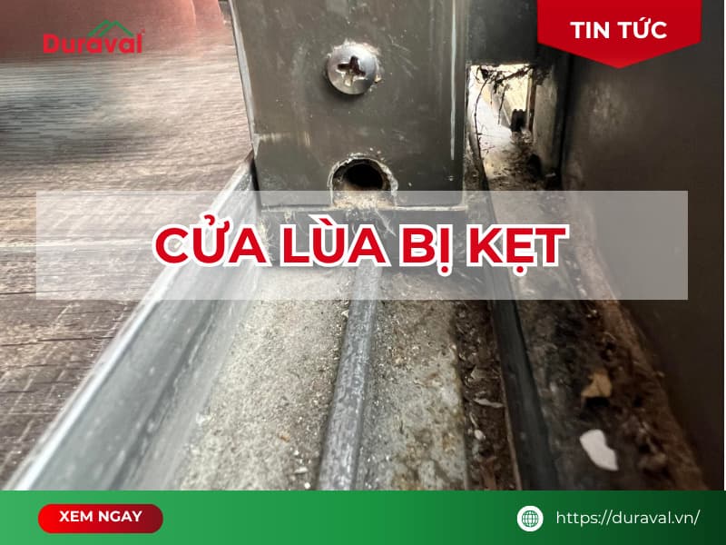 Cửa lùa bị kẹt