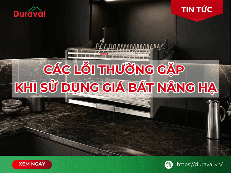 lỗi thường gặp khi sử dụng giá bát nâng hạ