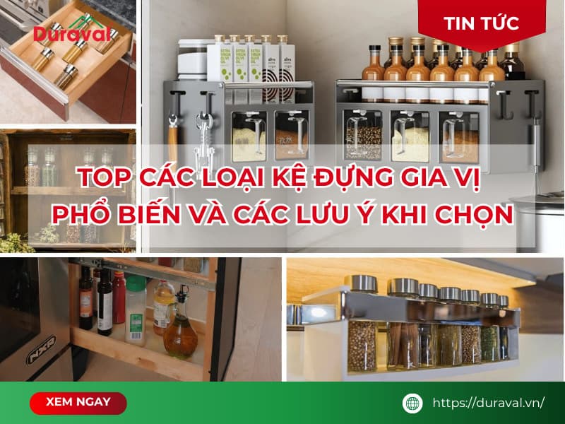 Các Loại Kệ Đựng Gia Vị