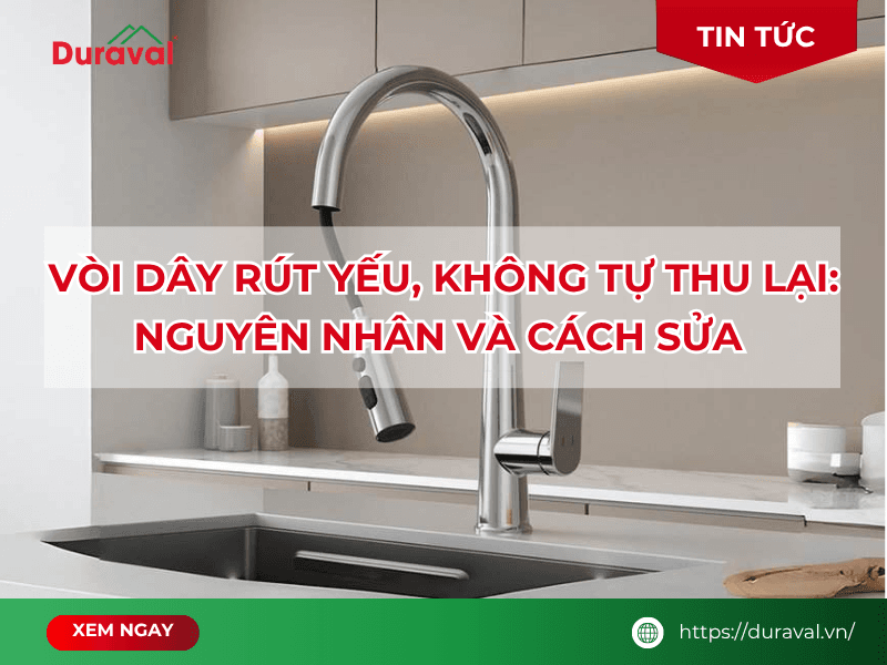 Vòi rây rút giãn không tự thu lại
