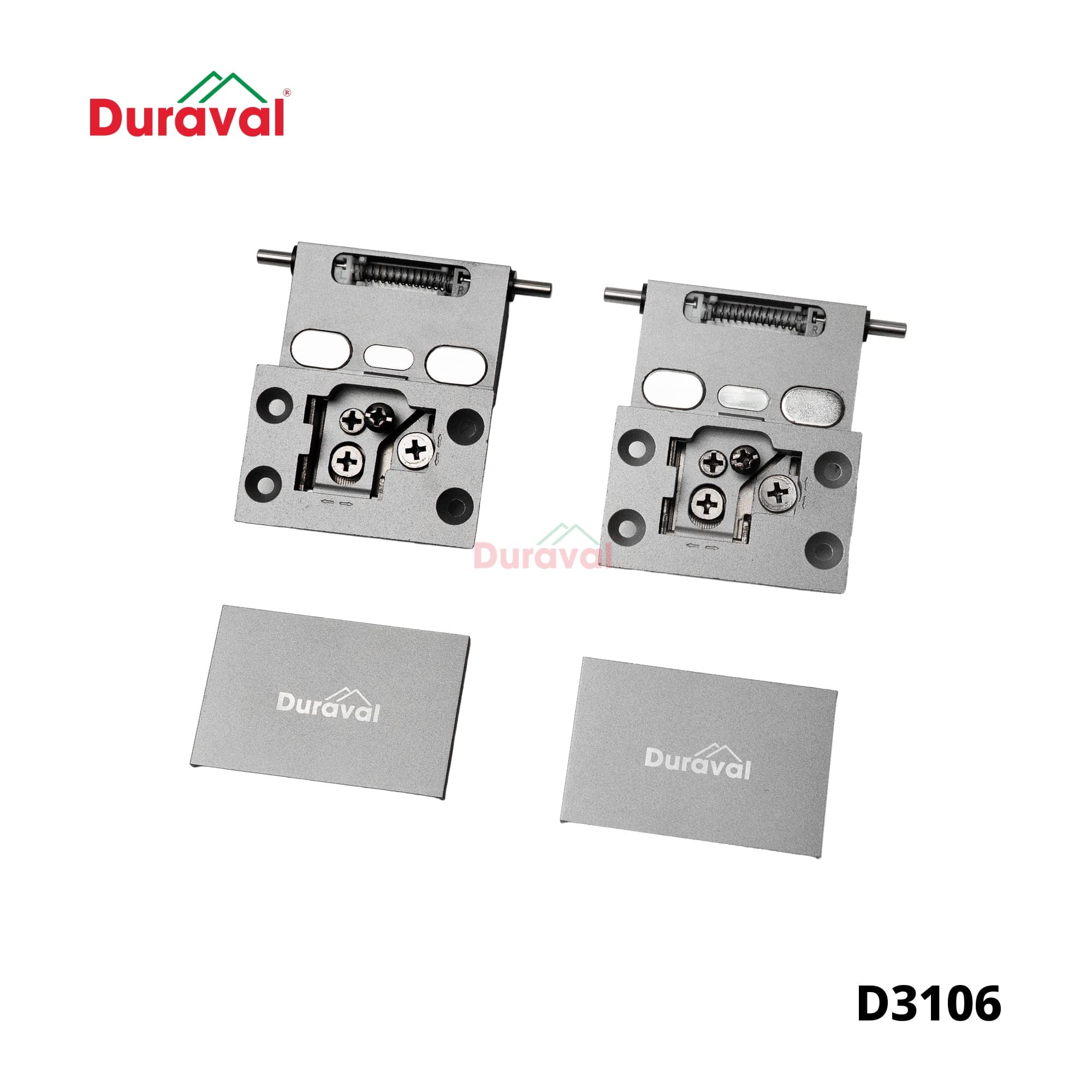 Bản lề giảm chấn âm khung nhôm Duraval D3106