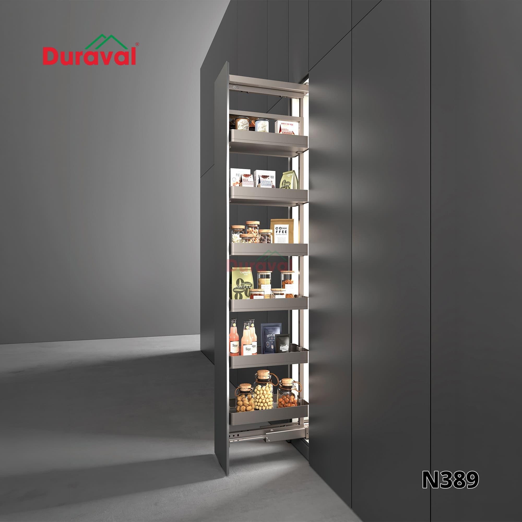 Tủ đồ khô liền cánh Space Duraval N389