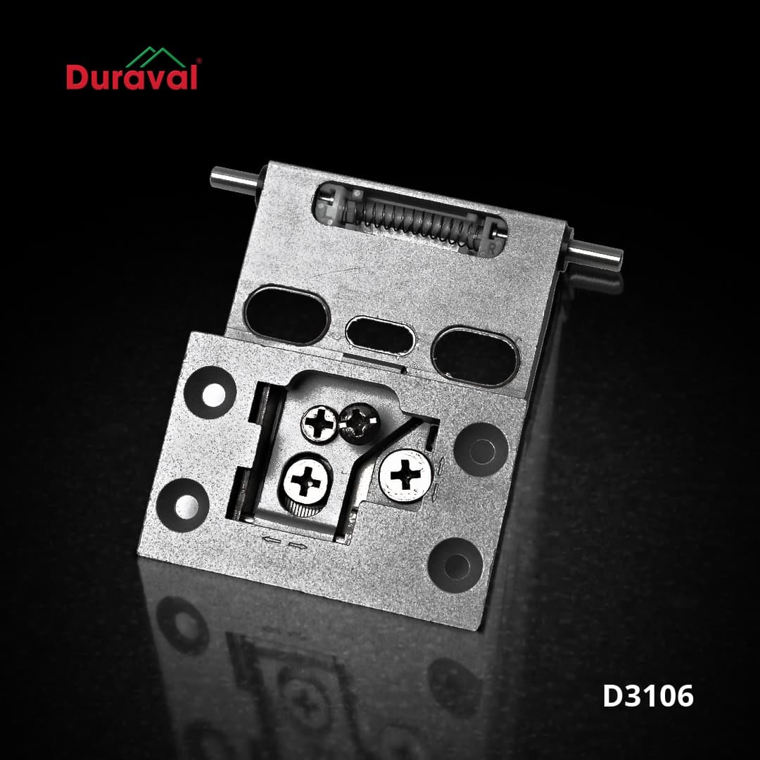 Bản lề giảm chấn âm khung nhôm Duraval D3106