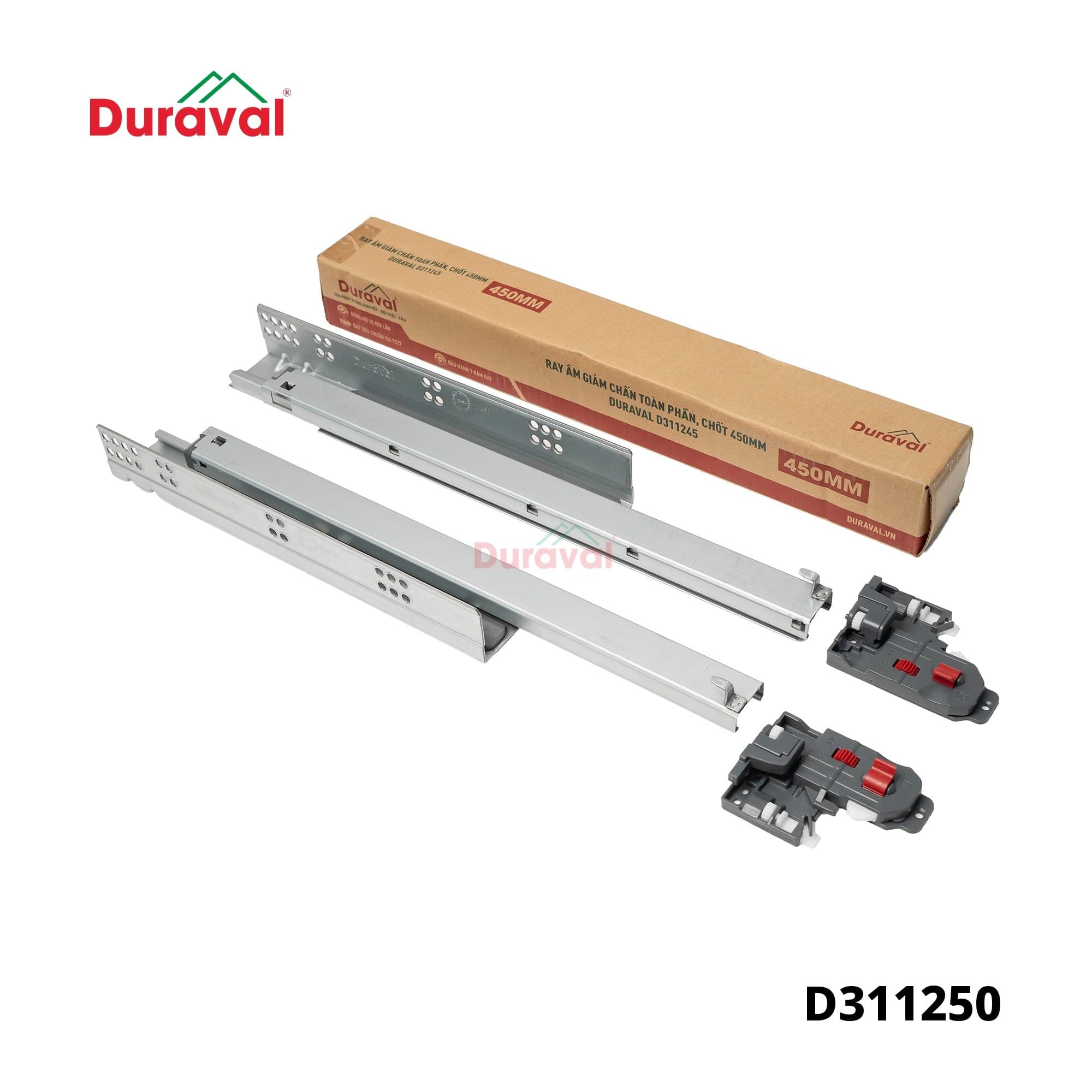 Ray âm giảm chấn toàn phần, chốt Duraval D3112 – ảnh 8