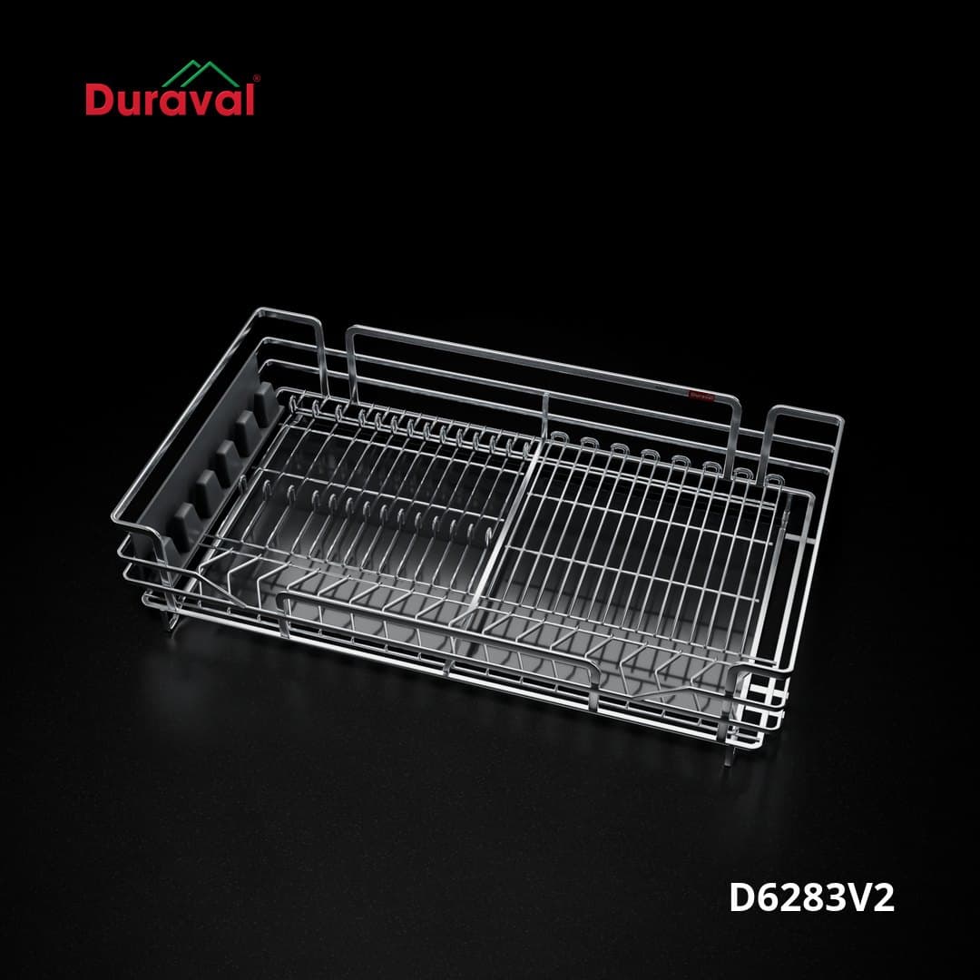 Giá bát đĩa đa năng nan oval inox 304 Duraval D6283V2 cỡ 900mm