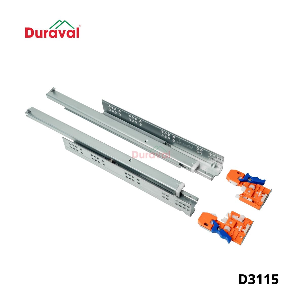 Ray âm giảm chấn thành hộp Duraval D3115