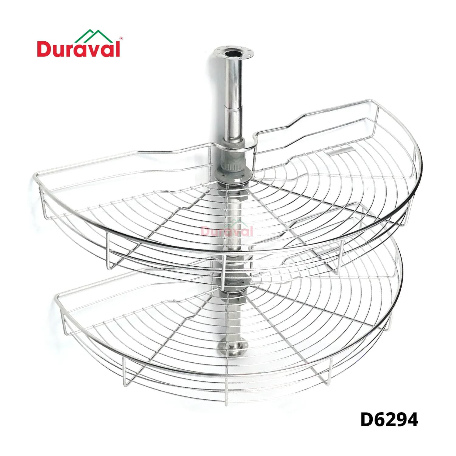 Kệ góc xoay 180 độ inox 304 Duraval D6294
