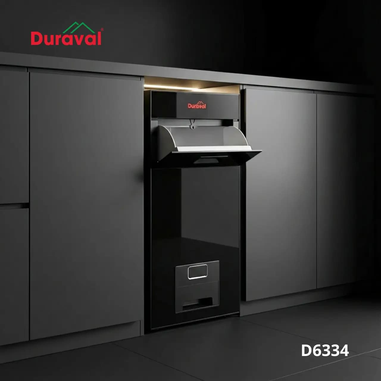 Thùng gạo mặt kính Pro Duraval D6334