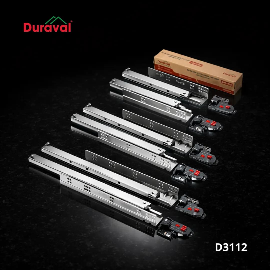 Ray âm giảm chấn toàn phần, chốt Duraval D3112
