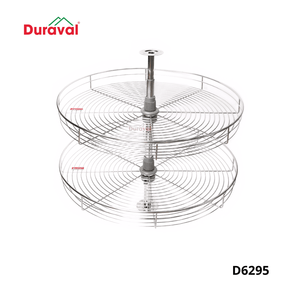 Kệ góc xoay 360 độ inox 304 Duraval D6295