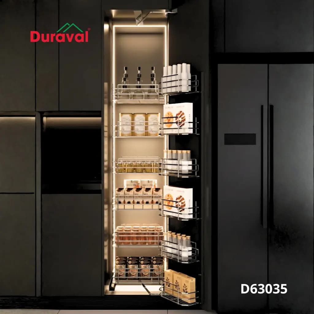 Tủ đồ khô liên hoàn nan oval inox 304 Duraval D63035