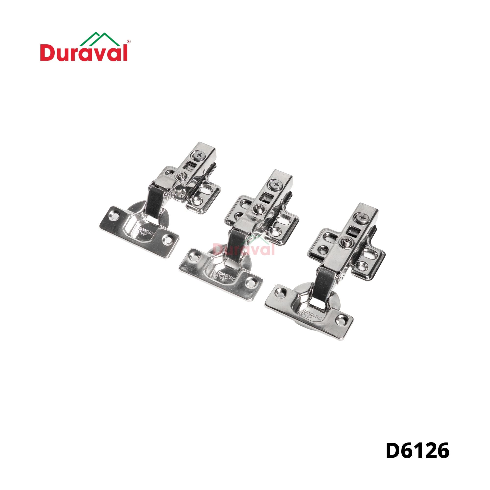 Bản lề không giảm chấn Inox 304 Pro tháo lắp Duraval D6126