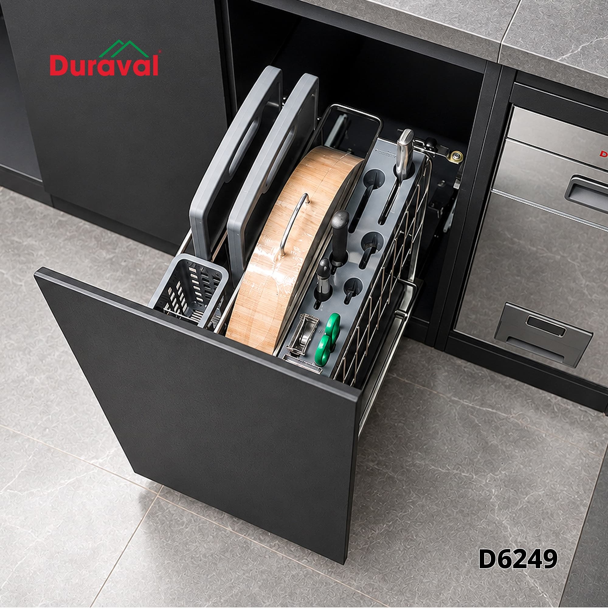 Giá dao thớt inox 304 Pro Max Duraval D6249