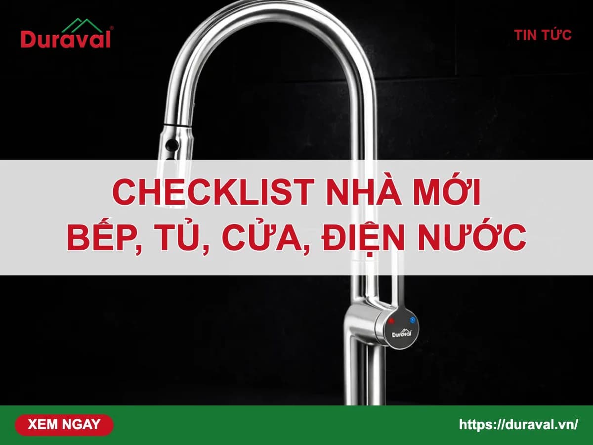 Checklist dọn về nhà mới – Duraval