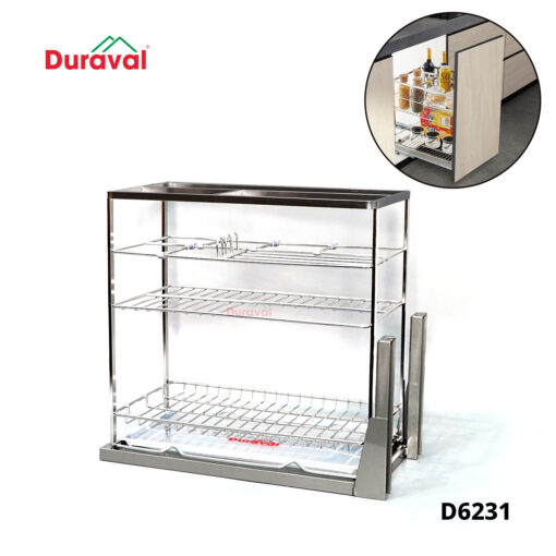 Giá gia vị inox 304 Duraval D6231