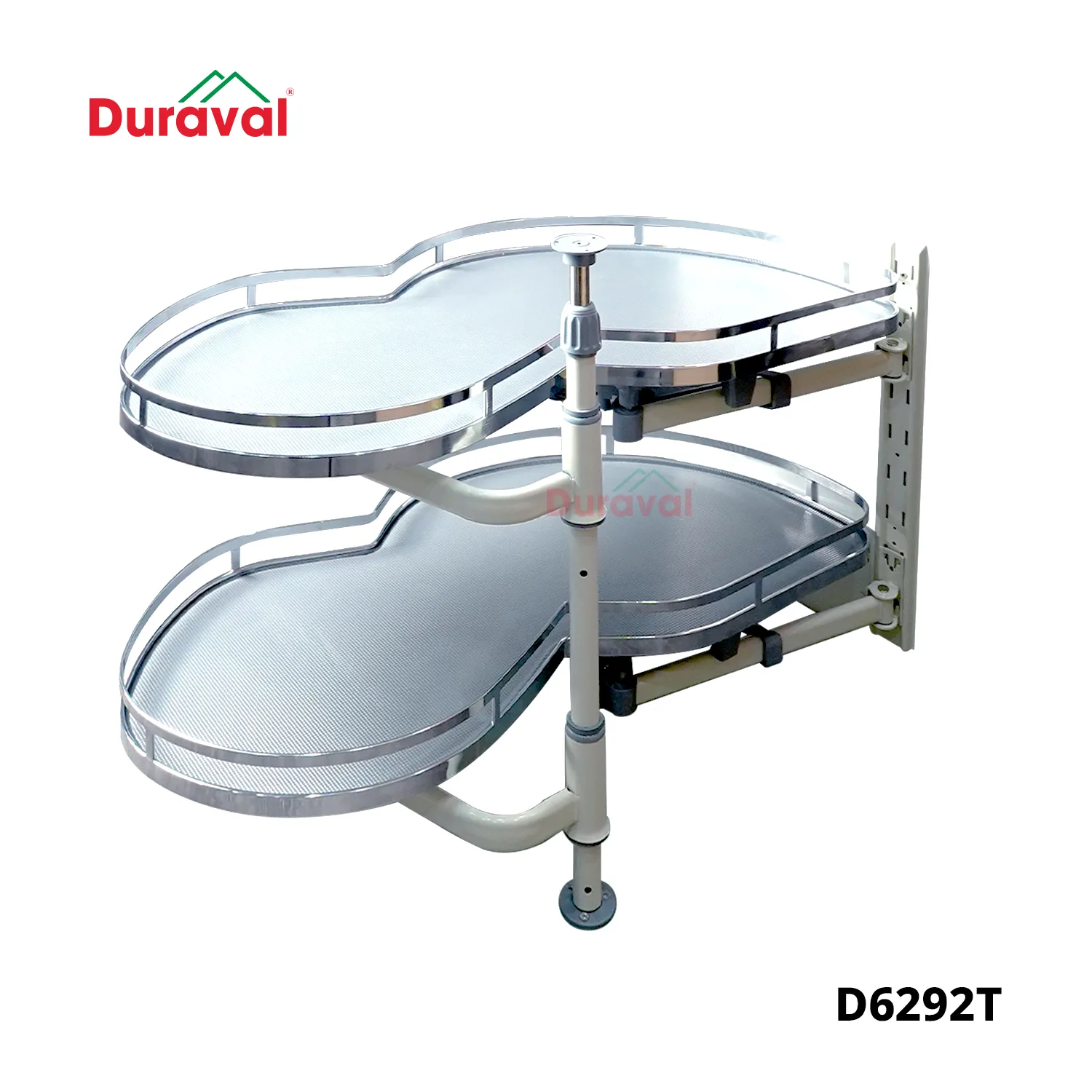 Mâm xoay góc hình lá Duraval bên trái - D6292T