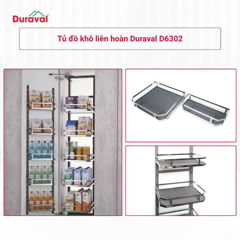Tủ đồ khô liên hoàn Duraval D6302