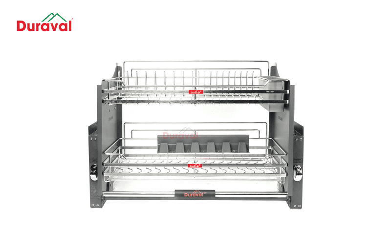 Mẫu giá bát nâng hạ inox 304 cao cấp tại Duraval
