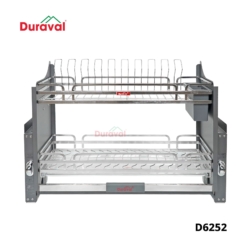 D6252 - Giá bát nâng hạ inox 304 ống đũa Duraval D6252-1