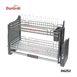 D6252 - Giá bát nâng hạ inox 304 ống đũa Duraval D6252