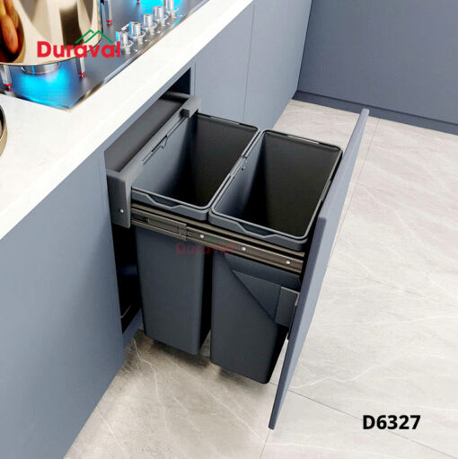 Thùng rác hai ngăn liền cánh Duraval D6327