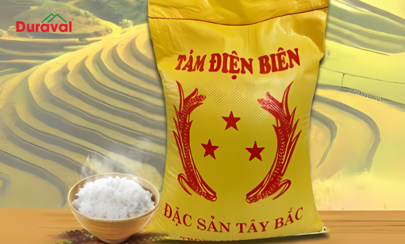 Một trong những các loại gạo ngon là gạo tám Điện Biên thơm dẻo