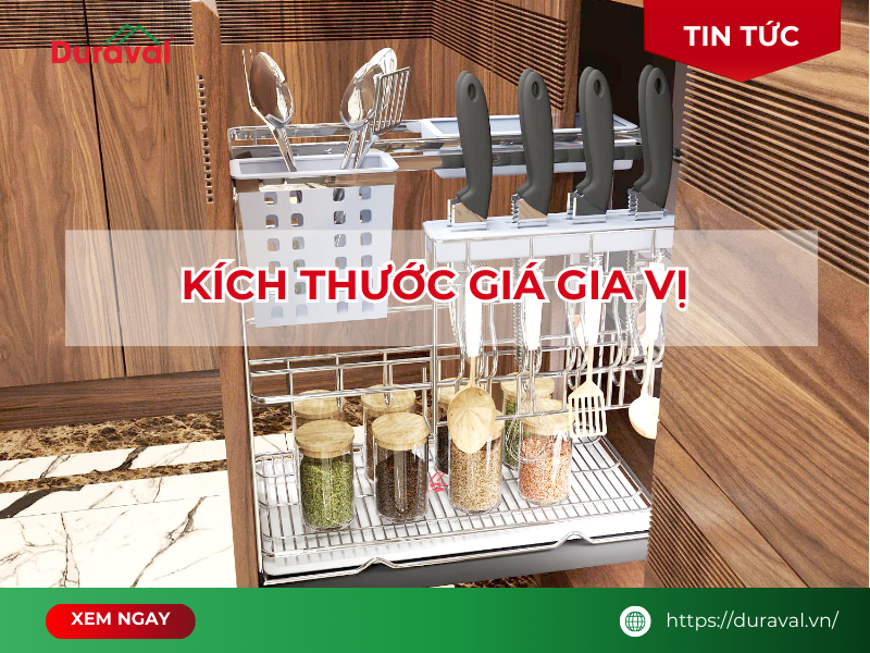 Kích thước giá gia vị