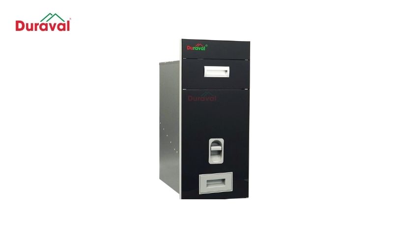 Thùng gạo tráng gương inox 304 Duraval D6334 tích hợp chức năng đong gạo thông minh