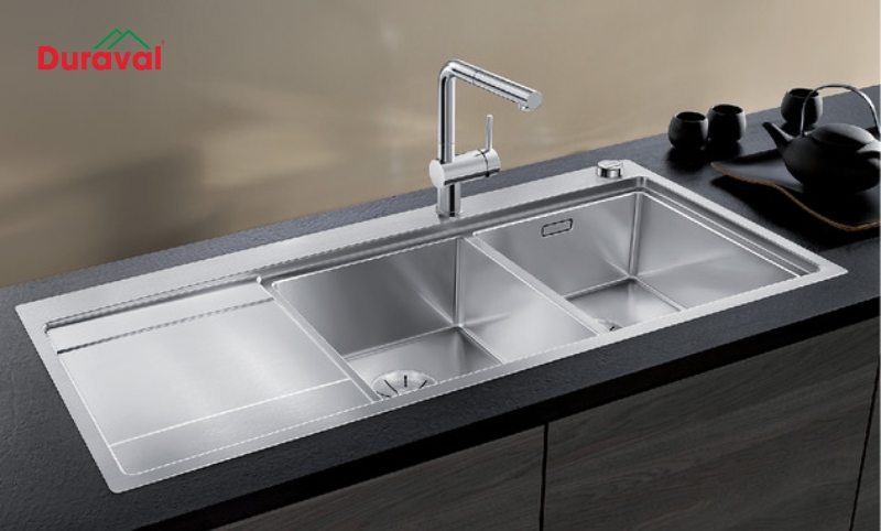 Chậu rửa bát dương dễ lắp đặt và giá thành phải chăng