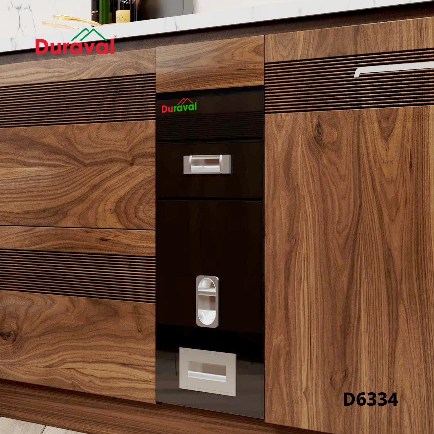 Thùng gạo tráng gương inox 304 Duraval D6334