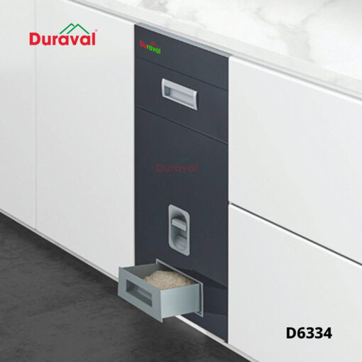 Thùng gạo tráng gương inox 304 Duraval D6334