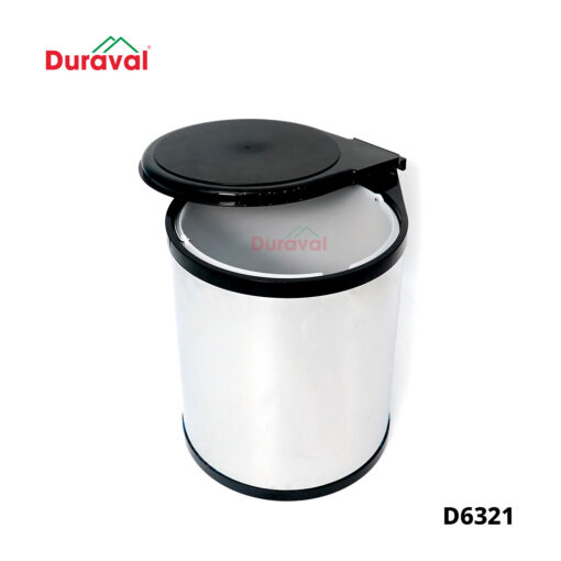 Thùng rác tròn inox treo tủ bếp Duraval D6321