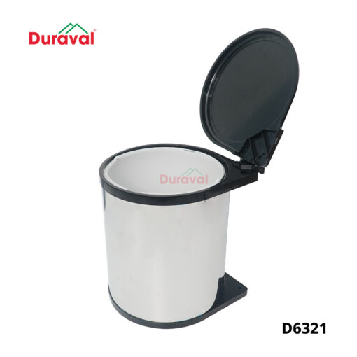 Thùng rác tròn inox treo tủ bếp Duraval D6321