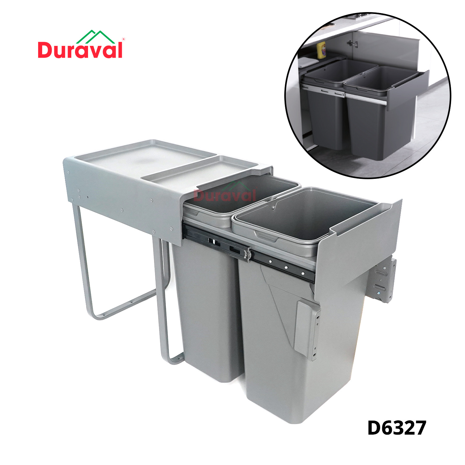 Duraval - Thương hiệu uy tín chuyên cung cấp thùng rác tủ bếp