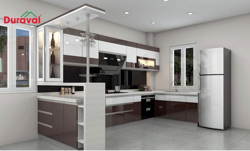 Thiết kế chữ U giúp tăng diện tích lưu trữ