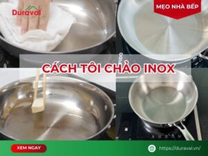 Cách tôi chảo inox