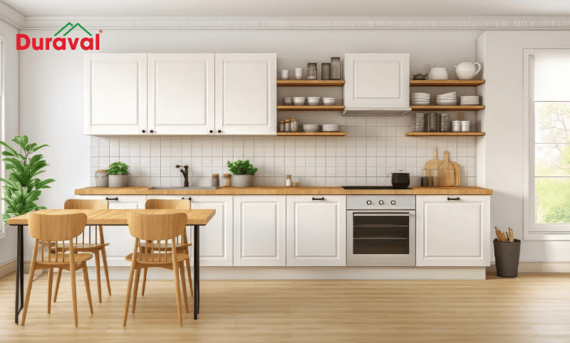 Cánh tủ bếp nên chọn vật liệu gì?