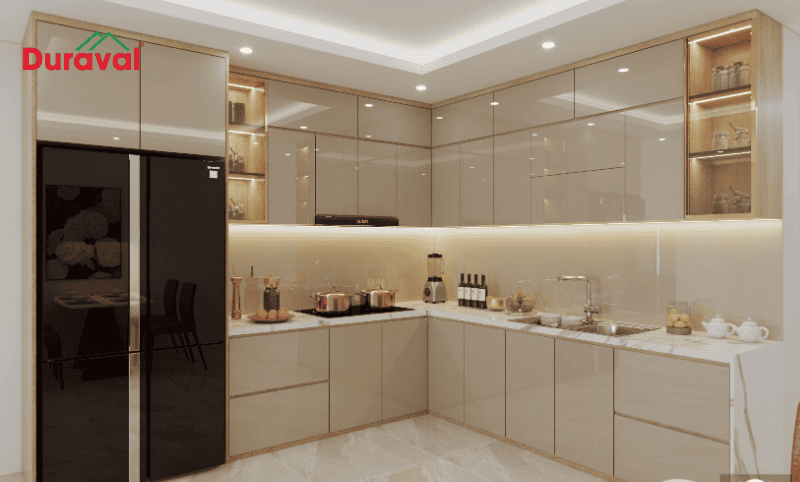 Khung và thùng tủ bếp nên chọn vật liệu gì?
