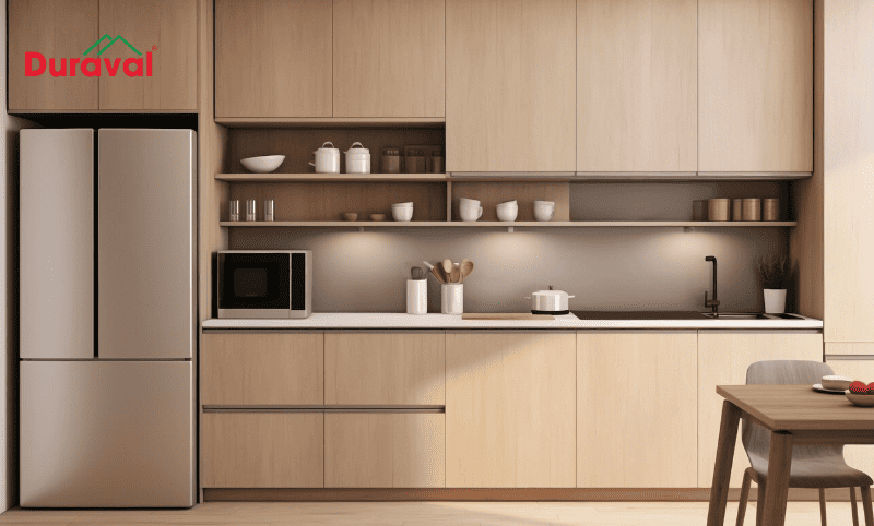 Tủ bếp gỗ công nghiệp cho bạn nhiều lựa chọn thiết kế