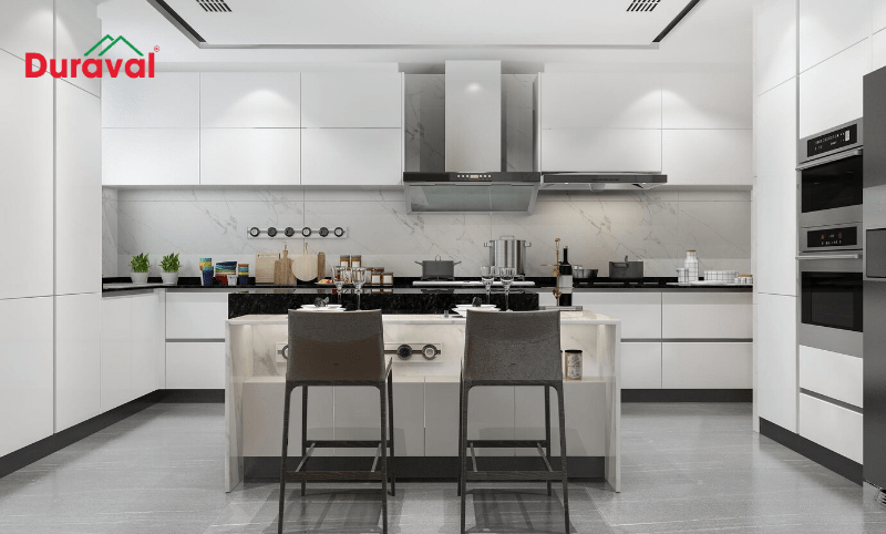Bếp thiết kế tối giản đang là xu hướng hiện nay (Nguồn ảnh: Sưu tầm)