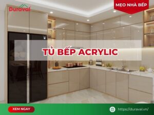 Tủ bếp acrylic