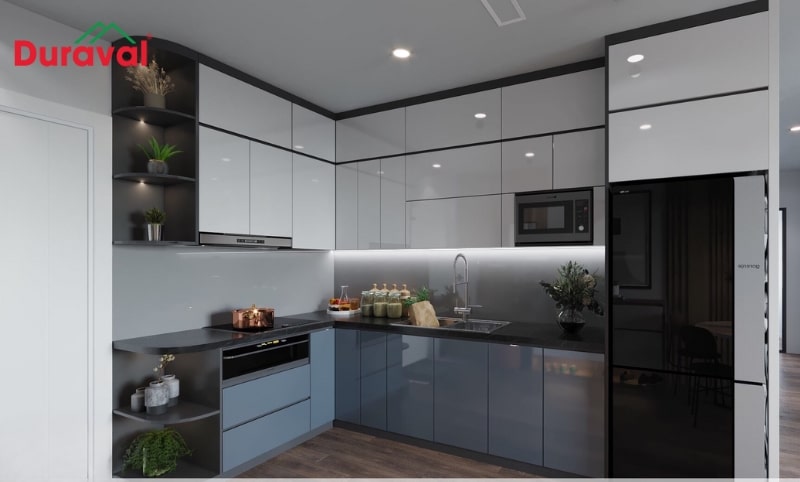 Chất liệu acrylic giúp tăng tính thẩm mỹ cho không gian