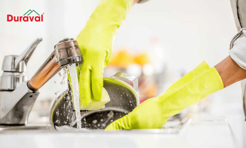 Mẹo cọ nồi inox bị cháy đen bằng nước rửa bát hiệu quả
