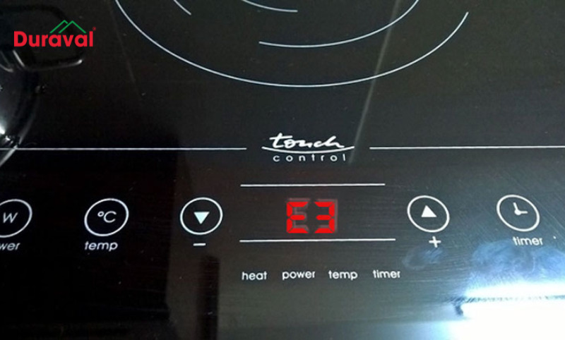 Bếp từ báo lỗi E3