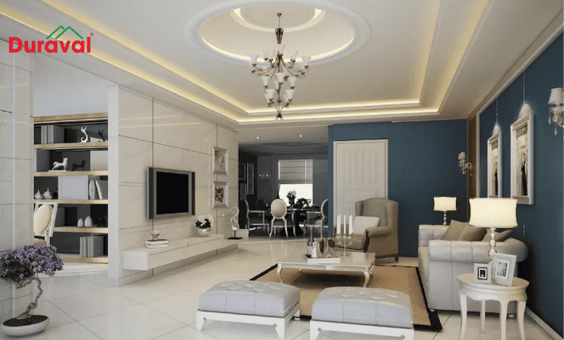 Mẫu trần thạch cao phong cách hiện đại