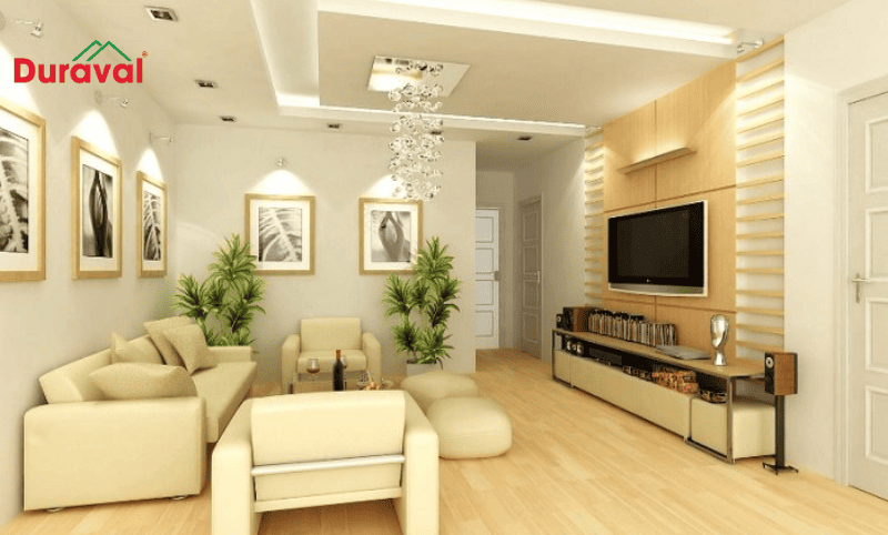 Phối màu trần thạch cao kiểu tương đồng