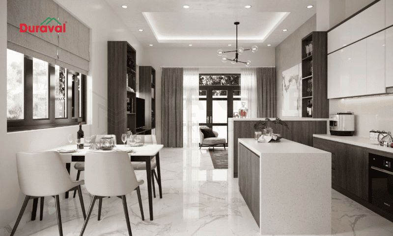 Mẫu trần thạch cao đơn sắc